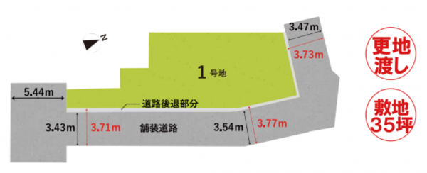 堺市堺区南庄町、土地の間取り画像です