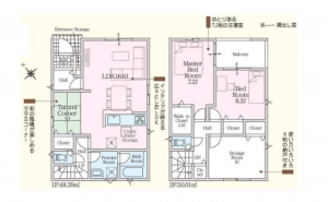 堺市堺区西湊町、新築一戸建ての間取り画像です