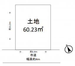 堺市堺区山本町、土地の間取り画像です