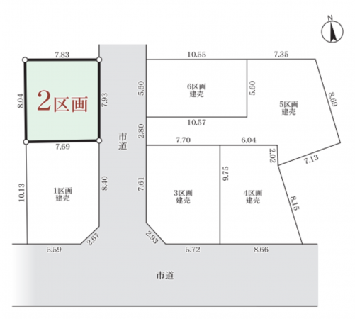堺市堺区、土地の間取り画像です