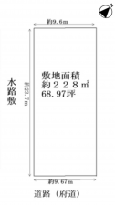 堺市堺区一条通、土地の間取り画像です