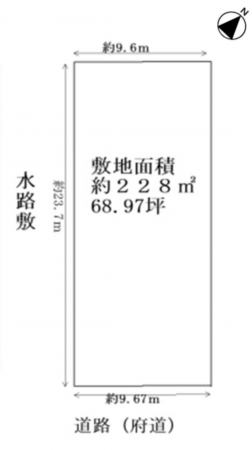 堺市堺区一条通、土地の間取り画像です