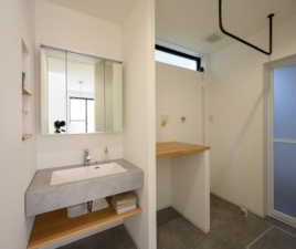 堺市堺区今池町、新築一戸建ての洗面画像です