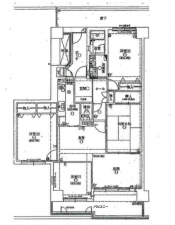 堺市堺区神南辺町、マンションの間取り画像です