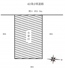 堺市堺区大浜北町、土地の間取り画像です