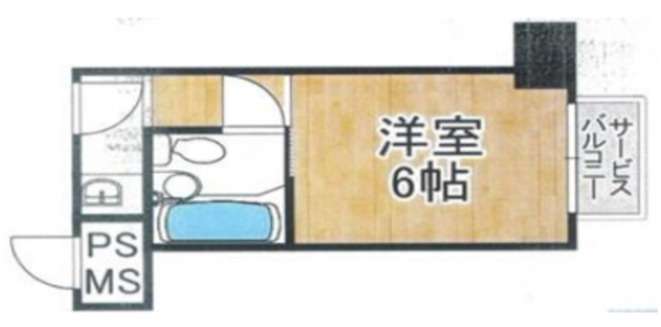 堺市堺区竜神橋町、マンションの間取り画像です