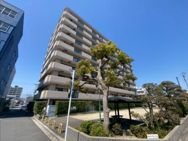 堺市堺区錦綾町、マンションの外観画像です