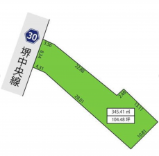 堺市堺区神石市之町、土地の間取り画像です