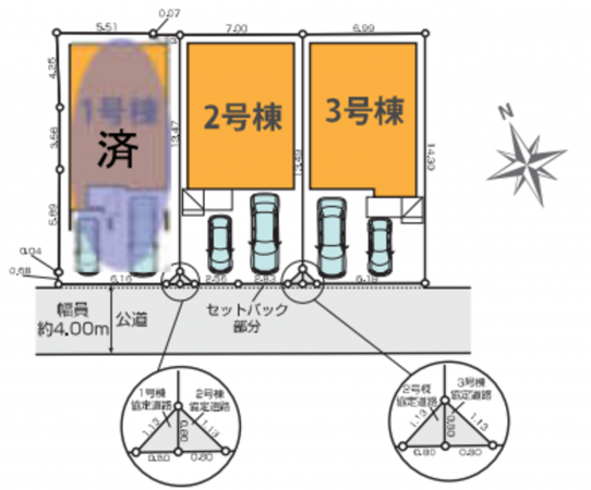 堺市堺区緑町、新築一戸建ての間取り画像です