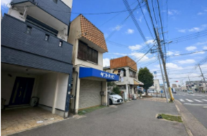 堺市堺区少林寺町西、土地の前面道路を含む現地写真画像です