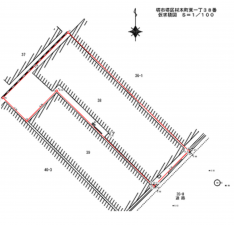 堺市堺区材木町東、土地の間取り画像です