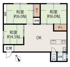 堺市堺区浅香山町、マンションの間取り画像です