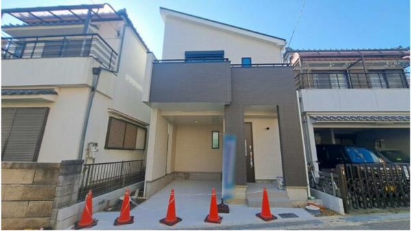 堺市堺区永代町、新築一戸建ての外観画像です