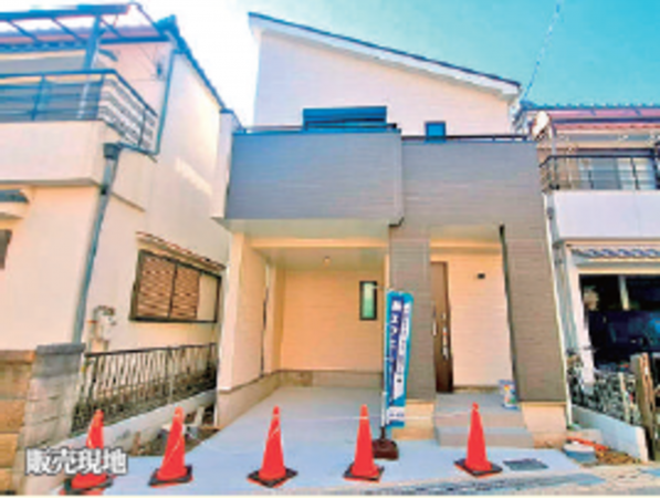 堺市堺区永代町、新築一戸建ての外観画像です