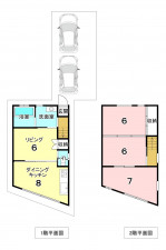 堺市堺区戎島町、中古一戸建ての間取り画像です