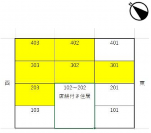 堺市堺区住吉橋町、マンションの間取り画像です
