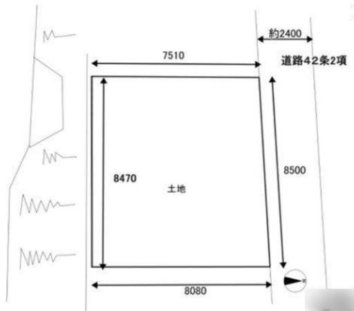 堺市堺区神石市之町、土地の間取り画像です