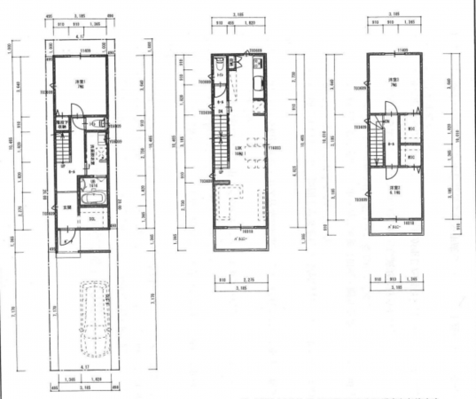 堺市堺区四条通、新築一戸建ての間取り画像です