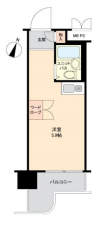堺市堺区甲斐町東、マンションの間取り画像です