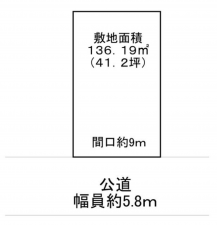 堺市堺区柳之町西、土地の間取り画像です