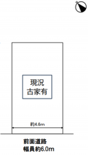堺市堺区新在家町西、土地の間取り画像です