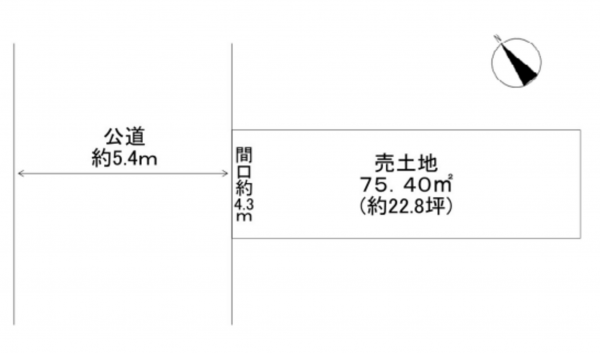 堺市堺区五月町、土地の画像です