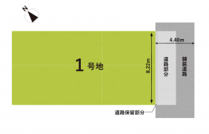 堺市堺区緑ヶ丘北町、土地の間取り画像です