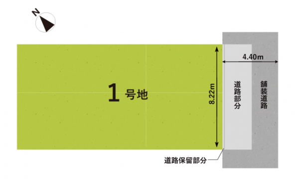 堺市堺区緑ヶ丘北町、土地の間取り画像です