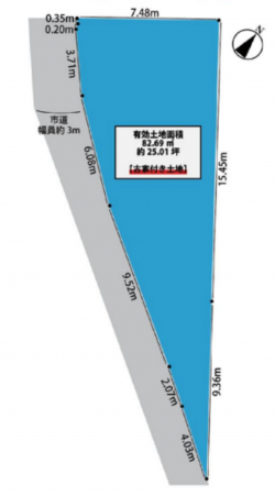 堺市堺区神石市之町、土地の間取り画像です