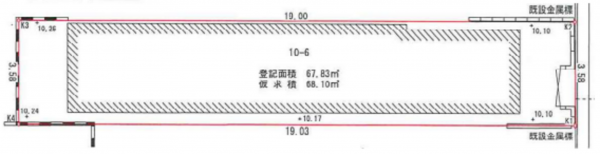 堺市堺区四条通、土地の間取り画像です