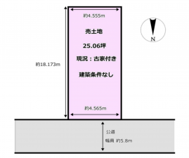 堺市堺区東雲西町、土地の間取り画像です