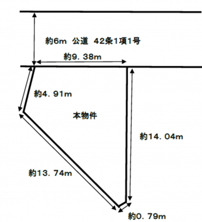 堺市堺区神石市之町、土地の間取り画像です