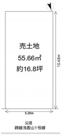 堺市堺区今池町、土地の間取り画像です