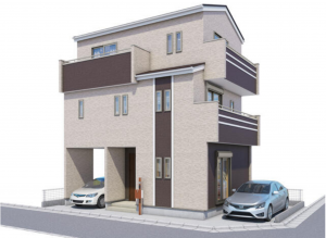 堺市堺区山本町、新築一戸建ての外観画像です