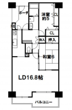 堺市堺区神南辺町、マンションの間取り画像です