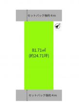 堺市堺区南旅篭町西、土地の間取り画像です