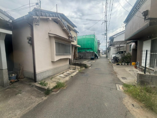 堺市堺区南旅篭町西、土地の前面道路を含む現地写真画像です