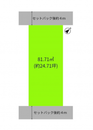 堺市堺区南旅篭町西、土地の間取り画像です