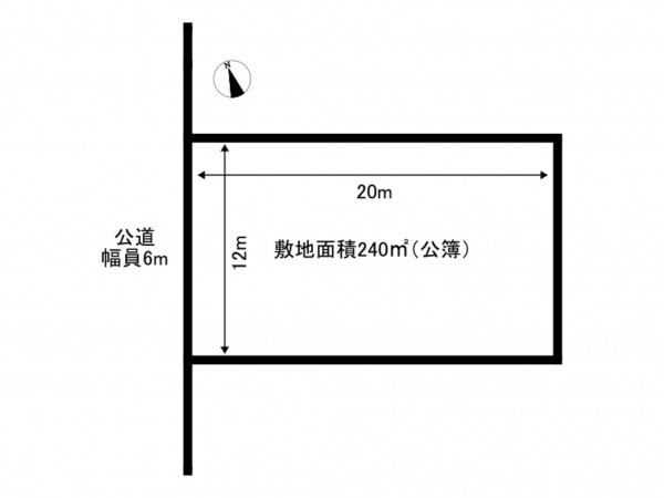 春日井市高森台、土地の間取り画像です