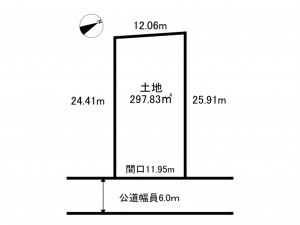 春日井市高森台、土地の間取り画像です