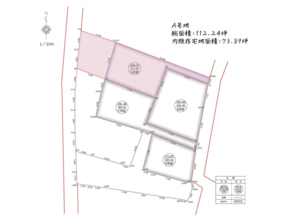 小牧市大字池之内、土地の間取り画像です