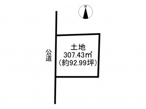 小牧市春日寺、土地の間取り画像です