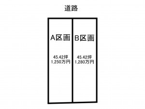 春日井市高森台、土地の間取り画像です