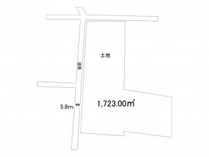 小牧市大字三ツ渕、土地の間取り画像です