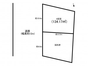 小牧市久保一色南、土地の間取り画像です