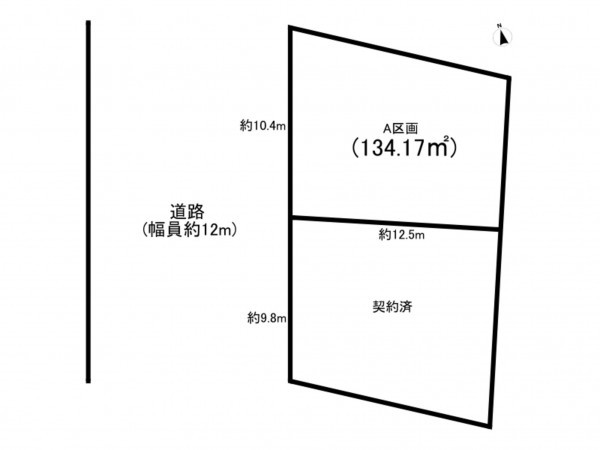 小牧市久保一色南、土地の間取り画像です