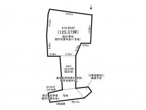 春日井市木附町、土地の間取り画像です