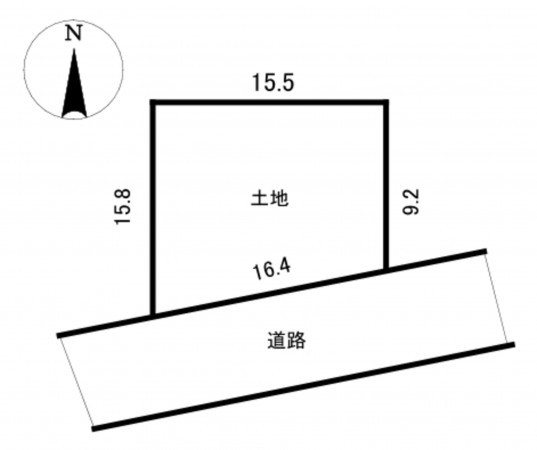 小牧市大字本庄、土地の間取り画像です