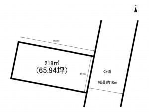 小牧市多気西町、土地の間取り画像です