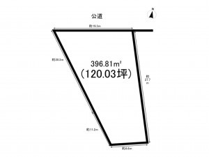 春日井市坂下町、土地の間取り画像です